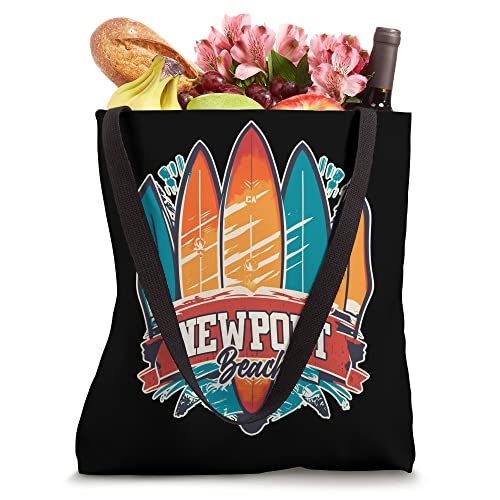 Newport Beach Rebel Surf Edgy Surfboard Design Tote Bag