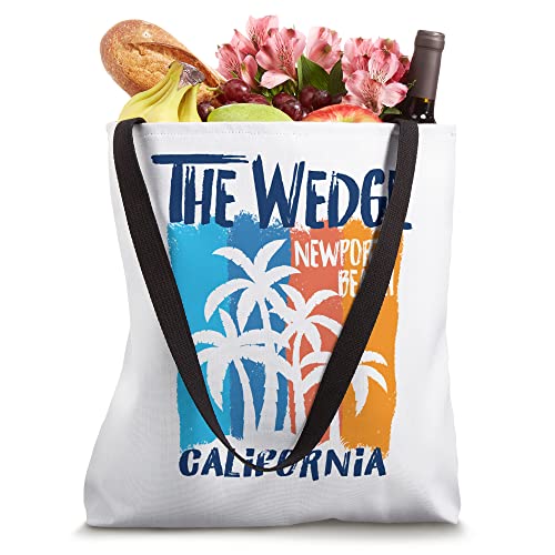 The Wedge Newport Beach California Fun Colorful Palm Trees Tote Bag