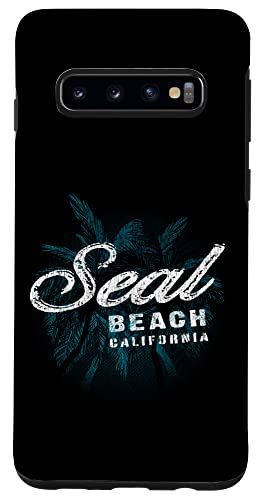 Seal Beach - Palm Cluster Distressed Stamp Case