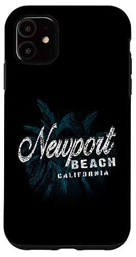 Newport Beach - Palm Cluster Distressed Stamp Case
