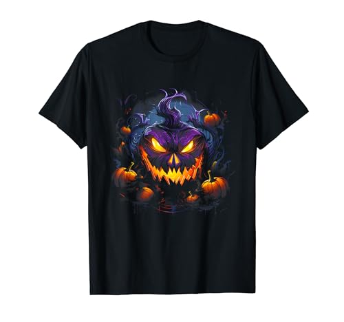 Funny Scary Jack-o'-Lantern Halloween Costume T-Shirt