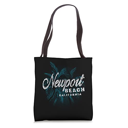 Newport Beach - Palm Cluster Distressed Stamp Tote Bag