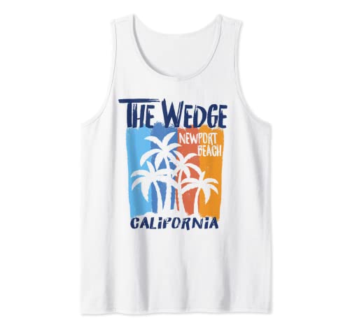 The Wedge Newport Beach California Fun Colorful Palm Trees Tank Top