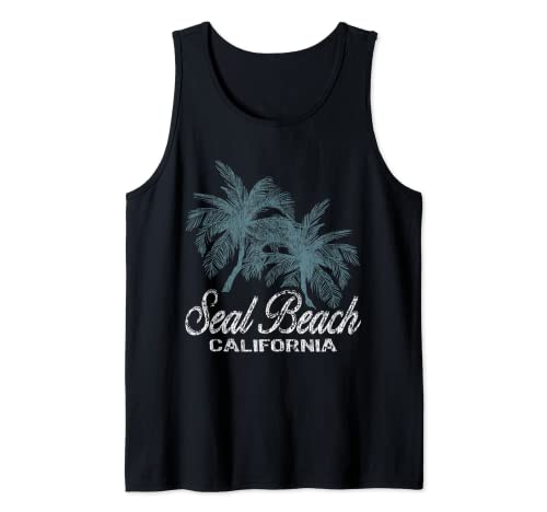 Seal Beach California - Two Big Palms Tank Top