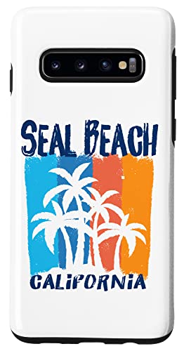 Seal Beach California Fun Colorful Palm Trees Design Case