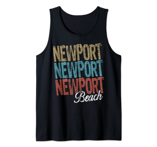NEWPORT BEACH Three Tone Palm Tank Top