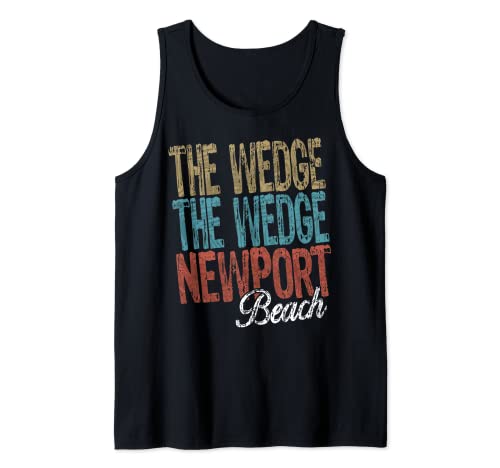 THE WEDGE NEWPORT Beach Three Tone Palm Tank Top