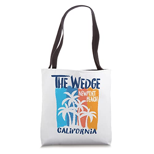 The Wedge Newport Beach California Fun Colorful Palm Trees Tote Bag