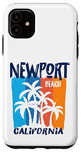 Newport Beach California Fun Colorful Palm Trees Design Case