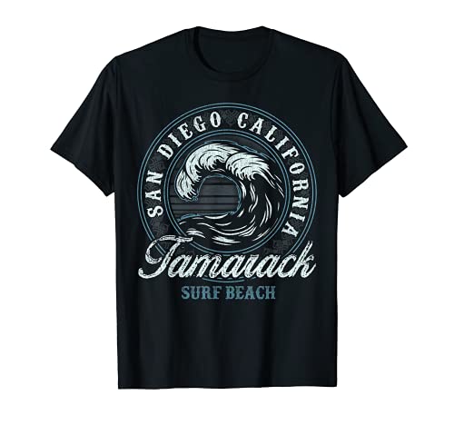 Tamarack Retro Wave Circle - Beach Gift T-Shirt