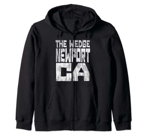 The Wedge Newport Beach Chunk Block Palms Zip Hoodie