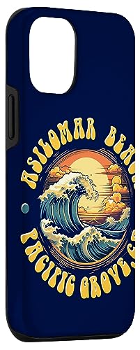 Vintage Huntington Beach Waves Sunset Design Case