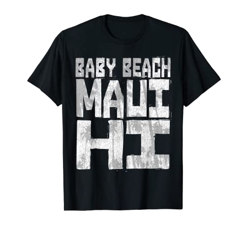 BABY BEACH MAUI HI - Chunk Block Palms T-Shirt