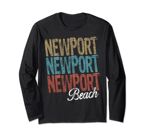 NEWPORT BEACH Three Tone Palm Long Sleeve T-Shirt