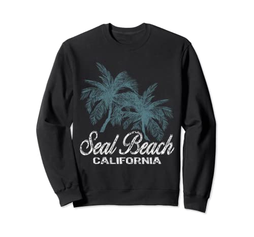 Seal Beach California - Two Big Palms Sweatshirt