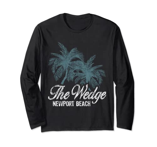 The Wedge Newport Beach California- Two Big Palms Long Sleeve T-Shirt