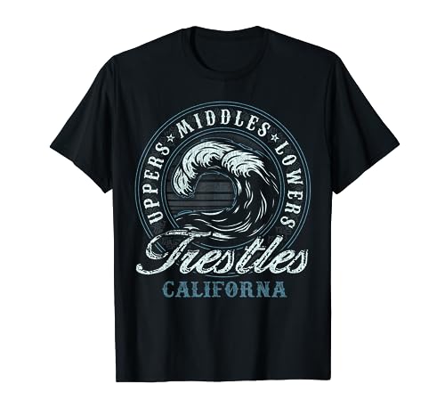 Trestles Retro Wave Circle - Beach Gift T-Shirt