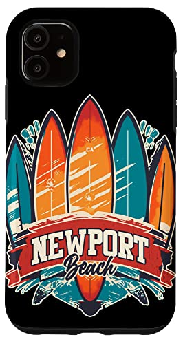 Newport Beach Rebel Surf Edgy Surfboard Design Case