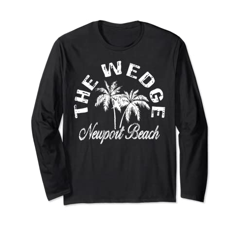 The Wedge Newport Beach My Favorite Surf Beach Long Sleeve T-Shirt