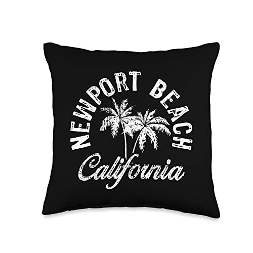 My Favorite Beach Newport California My Favorite Surf Beach Throw Pillow