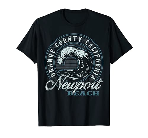 Newport Retro Wave Circle - Beach Gift T-Shirt