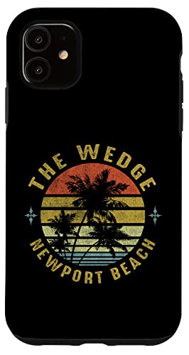 The Wedge, Newport Beach Retro Palm Sunset -Beach Design Case