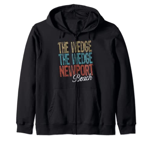THE WEDGE NEWPORT Beach Three Tone Palm Zip Hoodie