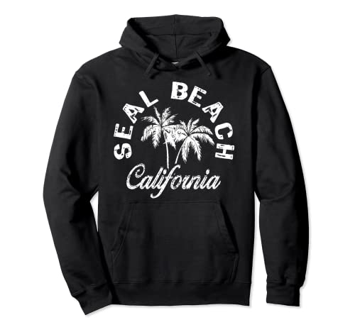 Seal Beach California My Favorite Surf Beach Pullover Hoodie